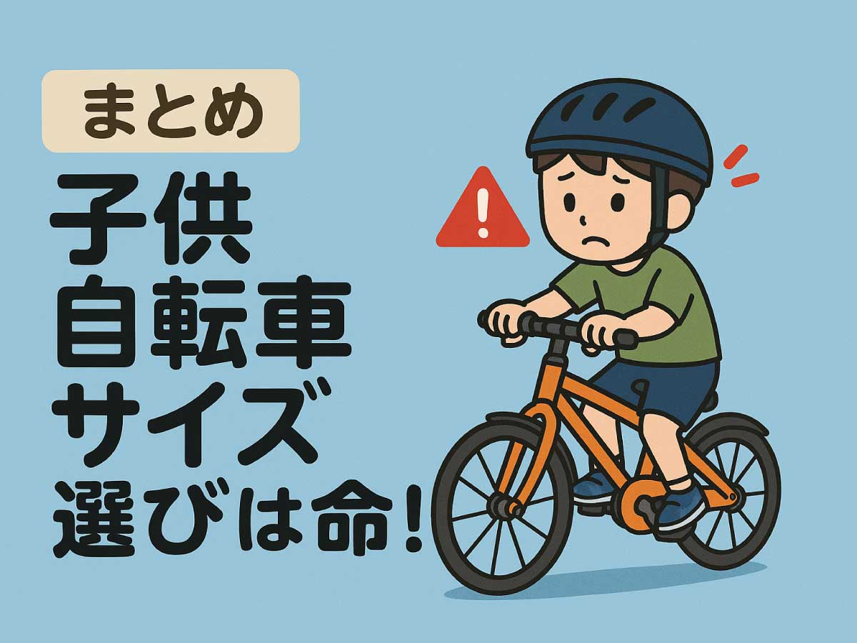 保存版】子供の自転車サイズの選び方｜年齢・身長別にぴったりのサイズ